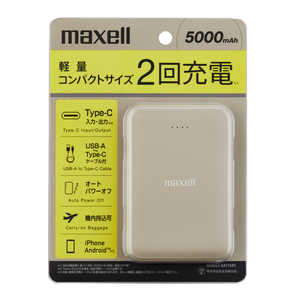 マクセル モバイルバッテリー 薄型コンパクトサイズ 5000mAh BE MPCCE5000