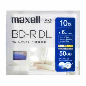 マクセル 録画用ブルーレイディスク BD-RDL 10枚入り maxell ［10枚 / 50GB / インクジェットプリンター対応］ BRV50WPH.10S