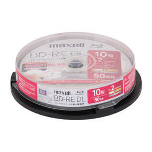 マクセル 録画用ブルーレイディスク BD-RE DL 10枚入り maxell ［10枚 / 50GB / インクジェットプリンター対応］ BEV50WPH.10SP