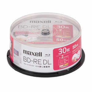 マクセル 録画用ブルーレイディスク BD-RE DL 30枚入り maxell ［30枚 / 50GB / インクジェットプリンター対応］ BEV50WPH.30SP