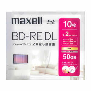 マクセル 録画用ブルーレイディスク BD-RE DL 10枚入り maxell ［10枚 / 50GB / インクジェットプリンター対応］ BEV50WPH.10S