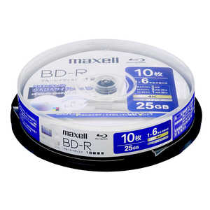 マクセル 録画用ブルーレイディスク BD-R 10枚入り maxell ［10枚 / 25GB / インクジェットプリンター対応］ BRV25WPH.10SP