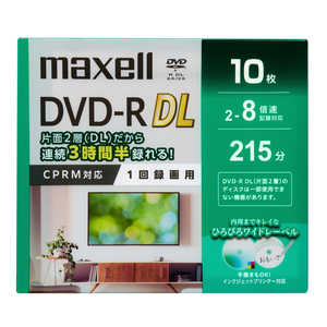 �}�N�Z�� �^��pDVD-R DL �m10�� / 8.5GB / �C���N�W�F�b�g�v�����^�[�Ή��n DRD215WPG.10S