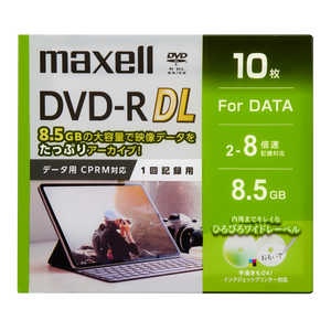 マクセル データ用DVD-R DL10枚 ［10枚 / 8.5GB / インクジェットプリンター対応］ DRD85WPG.10S