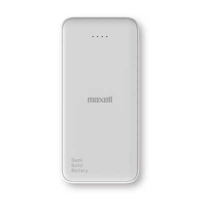 マクセル モバイルバッテリー 半固体電池 10000mAh ホワイト