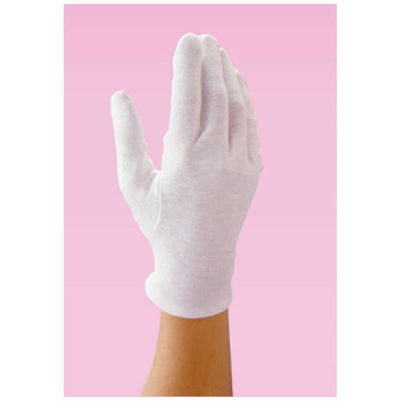 白十字 白十字 抗菌綿手袋M 1組(2枚)入 左右兼用〔ゴム・ビニール手袋〕  
