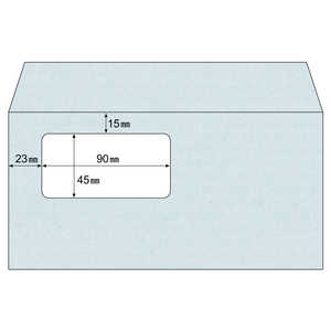 ヒサゴ 窓つき封筒A4三ツ折用(長6)/メタル MF15