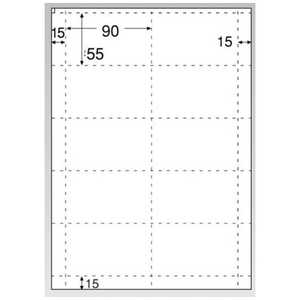 ヒサゴ 名刺･カード 光沢&マット 100枚 (A4サイズ 10面×10シート･ホワイト) CJ602S