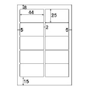 ヒサゴ ファイルタック10 再剥離 ホワイト [はがき/10シート/10面] OP1905N