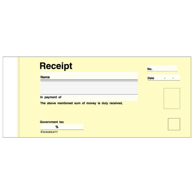 ヒサゴ ヒサゴ 領収証(Receipt)2P #777 #777