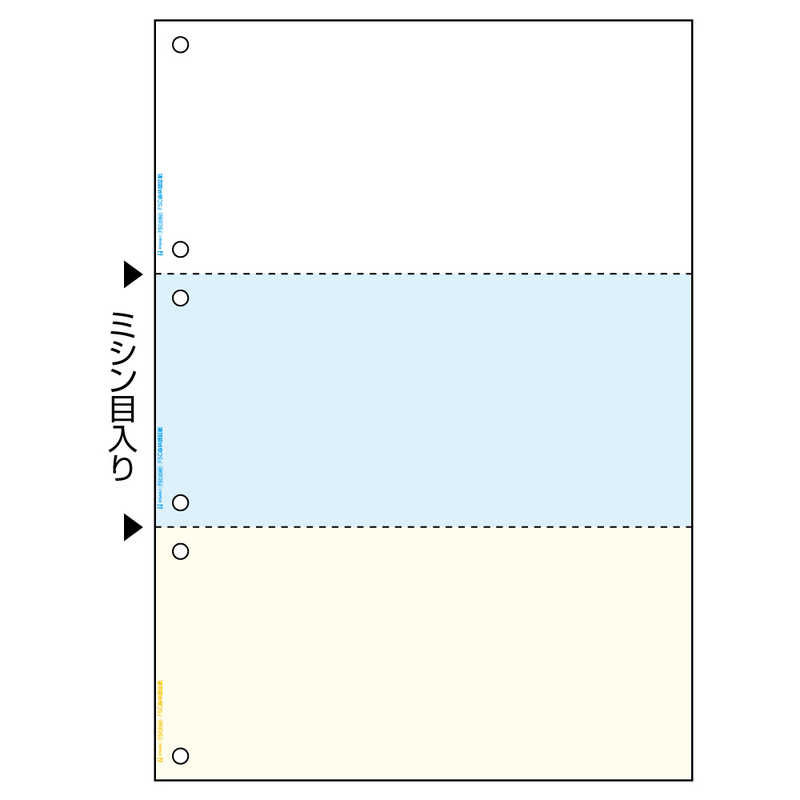 ヒサゴ ヒサゴ 〔各種プリンタ〕FSC（R）認証 マルチプリンタ帳票 カラー 6穴 0.08mm [A4 /100枚 /3面] FSC2080 FSC2080