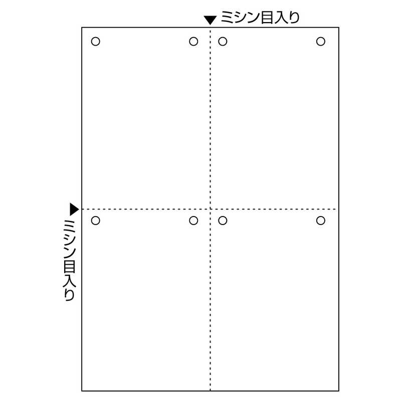 ヒサゴ ヒサゴ 〔各種プリンタ〕FSC（R）認証 マルチプリンタ帳票 白紙 8穴 0.08mm [A4 /1200枚 /4面] FSC2007Z FSC2007Z