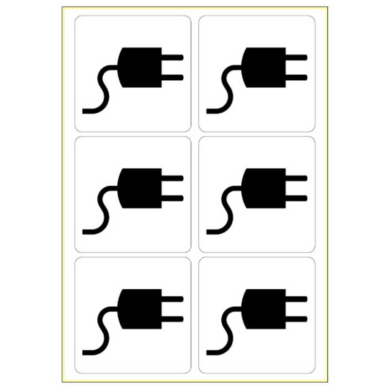 ヒサゴ ヒサゴ はがせる!ピタロングステッカー充電コーナー強粘再剥離A46面 KLS052 KLS052