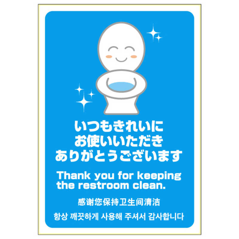 ヒサゴ ヒサゴ はがせる!ピタロングステッカーいつもきれいにありがとうA41面 KLS060 KLS060