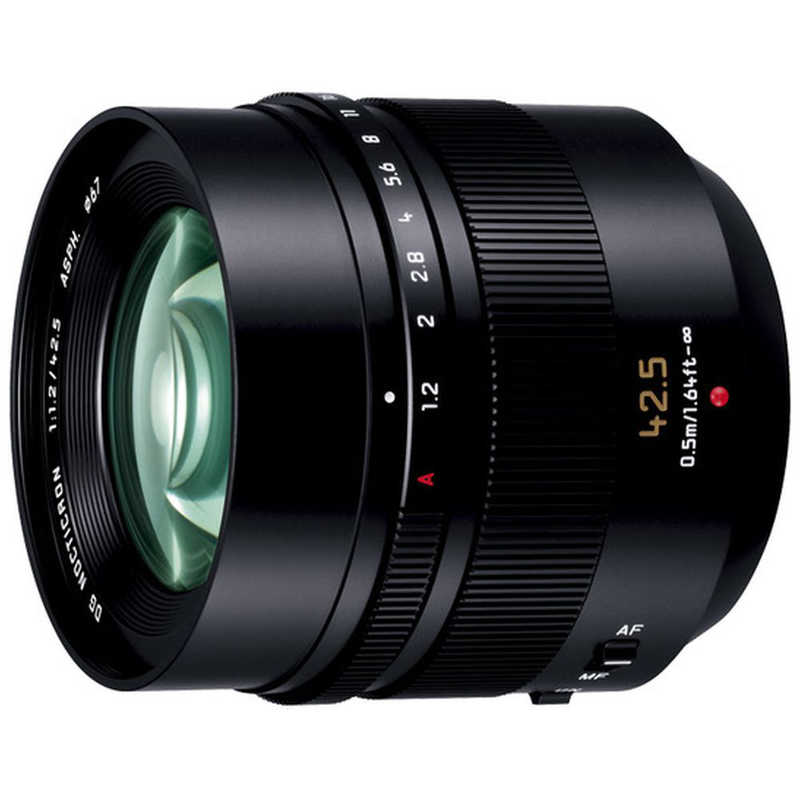 パナソニック　Panasonic パナソニック　Panasonic カメラレンズ LEICA DG NOCTICRON 42.5mm/F1.2 ASPH./POWER O.I.S. LUMIX ［ マイクロフォーサーズ / 単焦点レンズ ］ ブラック LEICA DG NOCTICRON 42.5mm/F1.2 ASPH./POWER O.I.S. H-NS043 LEICA DG NOCTICRON 42.5mm/F1.2 ASPH./POWER O.I.S. H-NS043