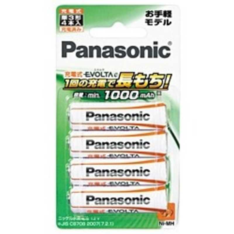 パナソニック　Panasonic パナソニック　Panasonic 充電式エボルタ｢単3形｣4本パック(お手軽モデル) BK‐3LLB/4B BK‐3LLB/4B