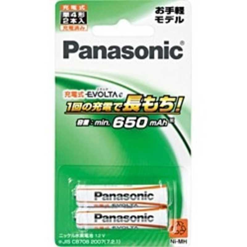 パナソニック　Panasonic パナソニック　Panasonic 充電式エボルタ｢単4形｣2本パック(お手軽モデル) BK-4LLB/2B BK-4LLB/2B