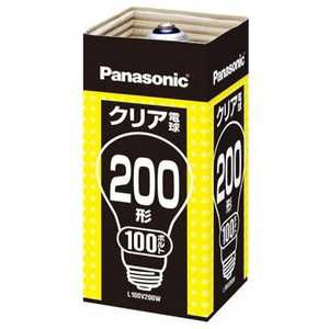 パナソニック Panasonic クリア電球(200形・口金E26) L100V200W パナソニック Panasonic クリア電球(200形・口金E26) L100V200W