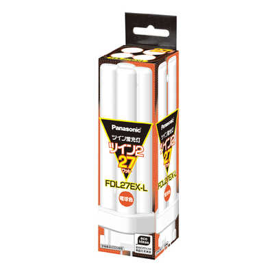 パナソニック Panasonic ツイン蛍光灯(電球色)ツイン2(4本束状ブリッジ