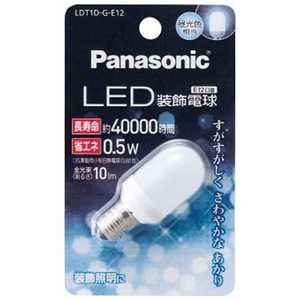パナソニック　Panasonic LED装飾電球 ホワイト [E12/昼光色] LDT1D-G-E12