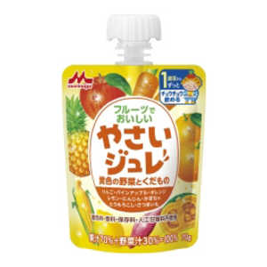 森永乳業 フルーツでおいしいやさいジュレ 黄色の野菜とくだもの 70g フルーツデオイシイヤサイジュレ