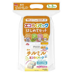 森永乳業 チルミルエコらくパックはじめてセット 400g×2 チルミル 