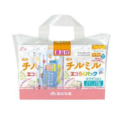 森永乳業 チルミルエコらくパック替え2箱セット 400g×2×2 チルミル の 