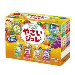 森永乳業 フルーツでおいしいやさいジュレ 6個パック 森永乳業 フルーツでおいしいやさいジュレ 6個パック