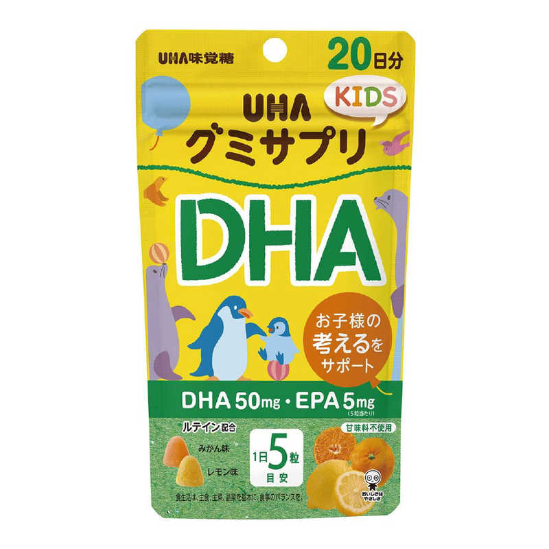 【68%OFF!】 定番スタイル UHA味覚糖 グミサプリKIDS DHA20日分