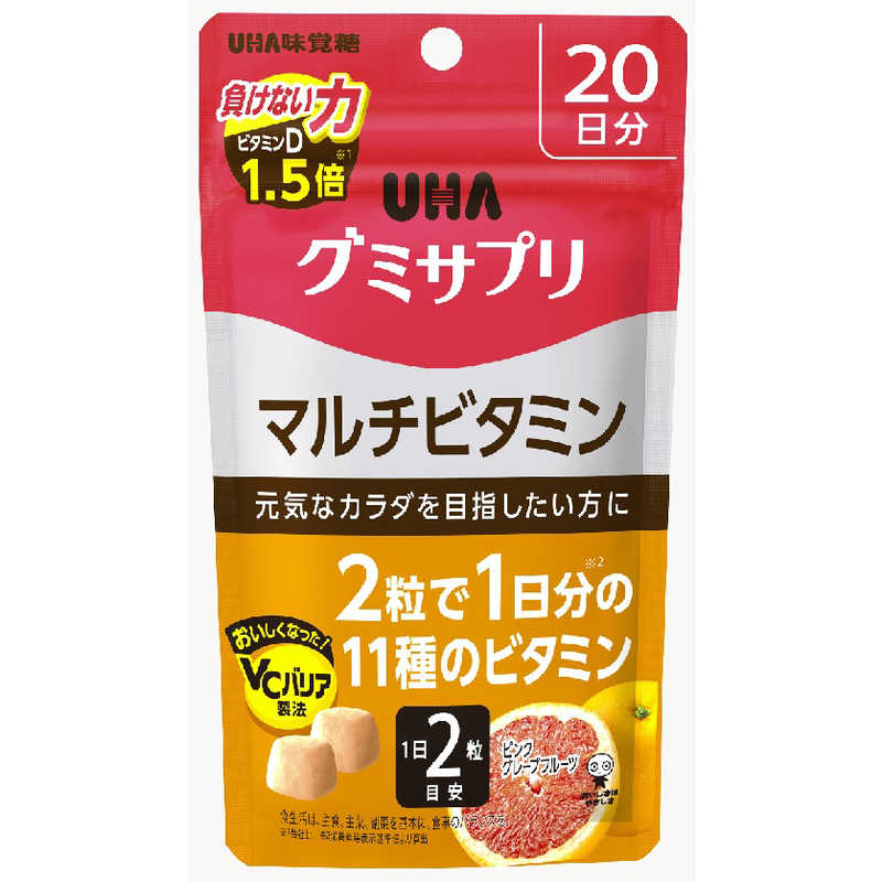 UHA味覚糖 UHA味覚糖 グミサプリ マルチビタミン 20日分  