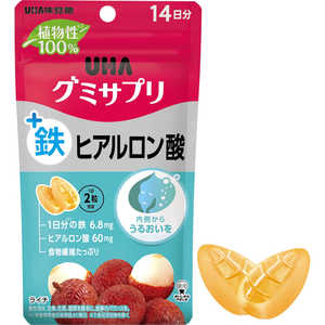 UHA味覚糖 グミサプリ 鉄+ヒアルロン酸 14日分(28粒) 