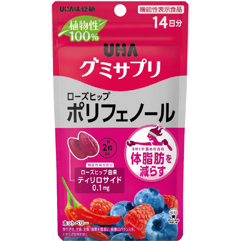 UHA味覚糖 UHA味覚糖 グミサプリ ポリフェノール 14日分(28粒)【機能性表示食品】 ｸﾞﾐｻﾌﾟﾘﾎﾟﾘﾌｴﾉｰ ｸﾞﾐｻﾌﾟﾘﾎﾟﾘﾌｴﾉｰ