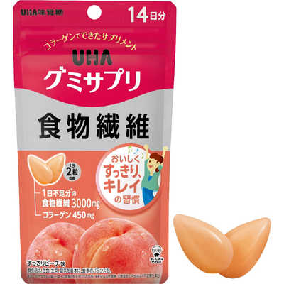 UHA味覚糖 グミサプリ 食物繊維 14日分(28粒) の通販 - カテゴリ
