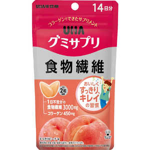 UHA味覚糖 グミサプリ 食物繊維 14日分(28粒) ｸﾞﾐｻﾌﾟﾘｼﾖｸﾓﾂｾﾝ