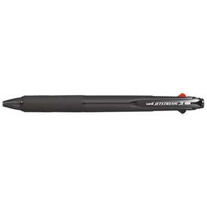 三菱えんぴつ ジェットストリーム 3色ボールペン 透明ブラック(ボール径:0.7mm) SXE340007T.24