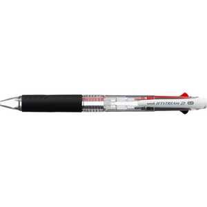 三菱えんぴつ ジェットストリーム 2色ボールペン 透明(ボール径:0.7mm､インク色:黒･赤) SXE230007.T