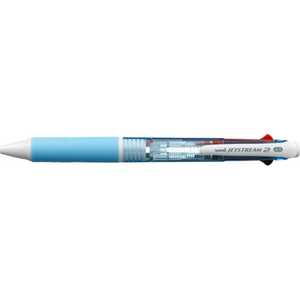 三菱えんぴつ ジェットストリーム 2色ボールペン 水色(ボール径:0.7mm､インク色:黒･赤) SXE230007.8