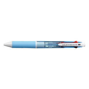 三菱えんぴつ ジェットストリーム 4色ボールペン 水色(ボール径:0.7mm、インク色:黒・赤・青・緑) SXE4500078