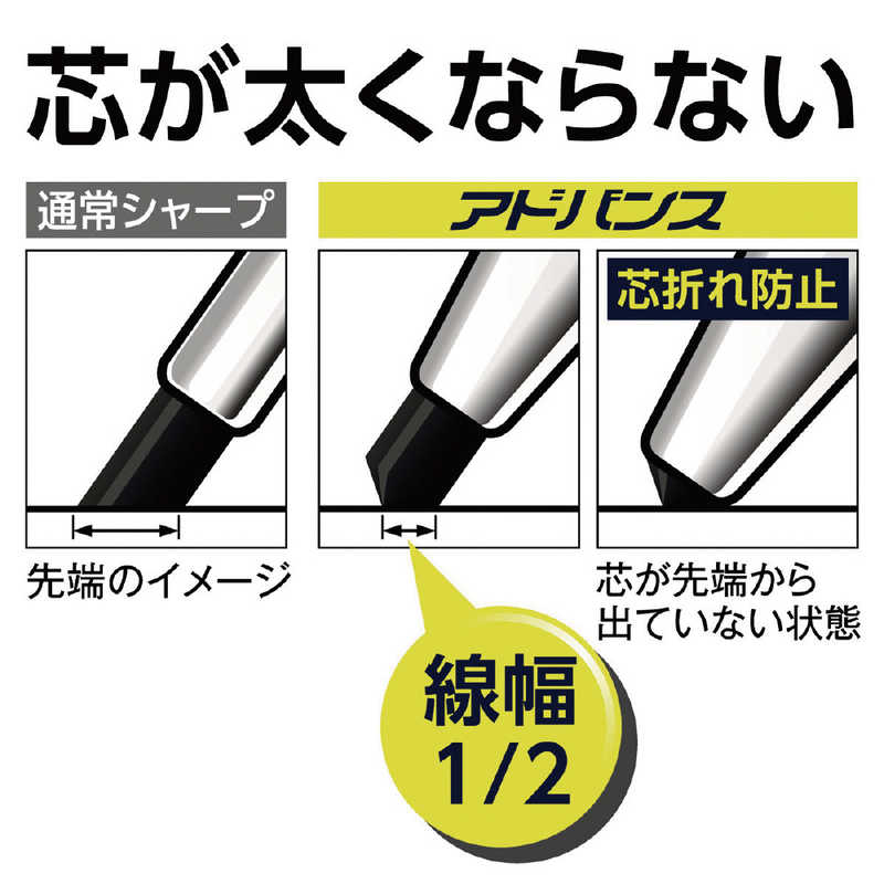 三菱えんぴつ 三菱えんぴつ [シャープペン]クルトガ アドバンス M55591P.1 ホワイト M55591P.1 ホワイト