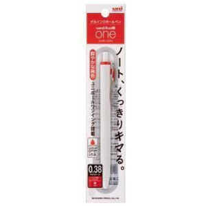 三菱えんぴつ ユニボールone1P0.38 赤 UMNS381P.15 三菱えんぴつ ユニボールone1P0.38 赤 UMNS381P.15
