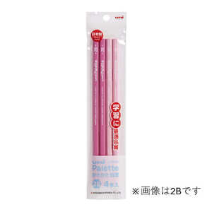 三菱えんぴつ 鉛筆 uni Palette(ユニパレット) 4Pパック 桃 B K6734PLTB4 三菱えんぴつ 鉛筆 uni Palette(ユニパレット) 4Pパック 桃 B K6734PLTB4