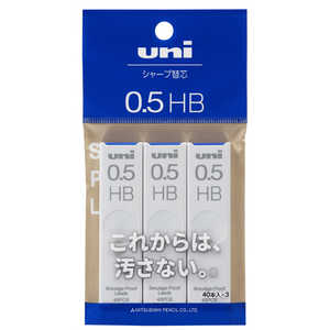 三菱えんぴつ シャープ替芯0.5 HB 3個パック uni(ユニ) ULS05403PHB 三菱えんぴつ シャープ替芯0.5 HB 3個パック uni(ユニ) ULS05403PHB