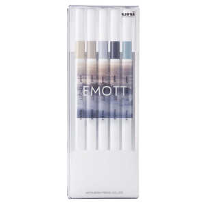 三菱えんぴつ 水性サインペン 5色 NO.9 EMOTT(エモット) ニュアンスカラー PEMSY5C.NO9 三菱えんぴつ 水性サインペン 5色 NO.9 EMOTT(エモット) ニュアンスカラー PEMSY5C.NO9