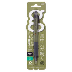 三菱えんぴつ シャープペン 0.5mm(スイッチ機構搭載モデル) ユニ アルファゲル(uni α・gel) ダークオリーブ M51009GG1P18 三菱えんぴつ シャープペン 0.5mm(スイッチ機構搭載モデル) ユニ アルファゲル(uni α・gel) ダークオリーブ M51009GG1P18