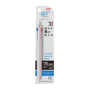 三菱えんぴつ 油性3色ボールペン 0.5 JETSTREAM(ジェットストリーム) ライトピンク  SXE350705PW.51
