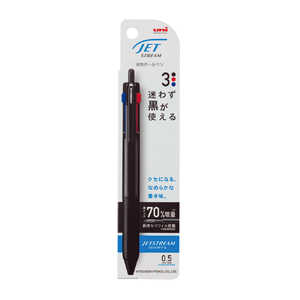 三菱えんぴつ 油性3色ボールペン 0.5 JETSTREAM(ジェットストリーム) ブラック SXE3507051P.24 三菱えんぴつ 油性3色ボールペン 0.5 JETSTREAM(ジェットストリーム) ブラック SXE3507051P.24