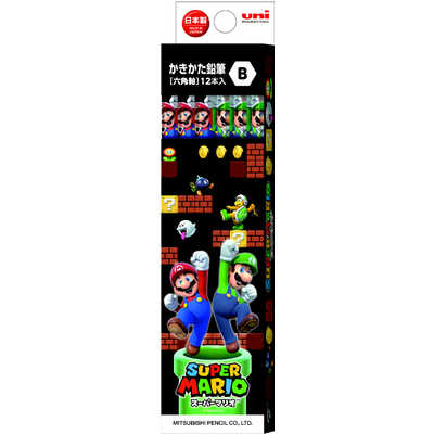 三菱えんぴつ スーパーマリオ鉛筆 6角 B K5643B の通販 - カテゴリ