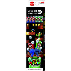 三菱えんぴつ スーパーマリオ鉛筆 6角4B K56434B 三菱えんぴつ スーパーマリオ鉛筆 6角4B K56434B