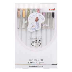三菱えんぴつ ゲルインクボールペン 0.38mm フィーカカラー 8色セット uni-ball one (ユニボール ワン ) UMNS38FC8C 三菱えんぴつ ゲルインクボールペン 0.38mm フィーカカラー 8色セット uni-ball one (ユニボール ワン ) UMNS38FC8C