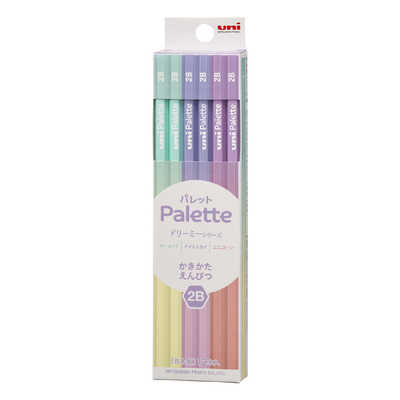 三菱 uni palette かきかた鉛筆 6B 六角軸 11本 小学校用 遠い
